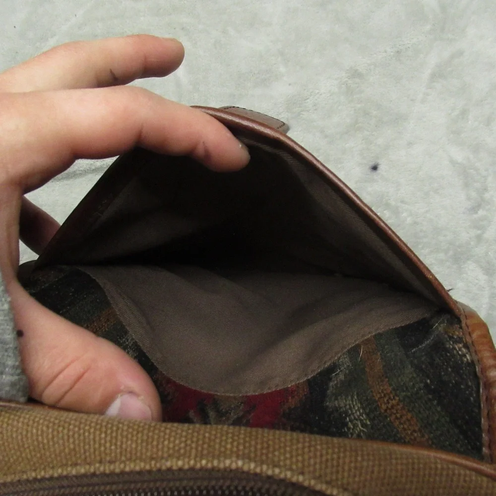 Pendleton Wool Crossbody Bag Unisex‎ One Size Brown Canvas Southwestern Travel